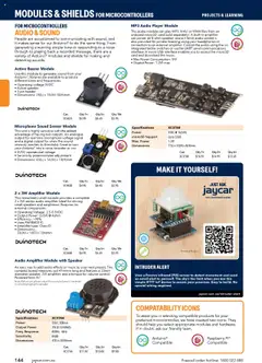 Preview of catalogue Engineering & Scientific Catalogue 2025/2026 from shop Jaycar valid 09/07/2025 | Page: 144