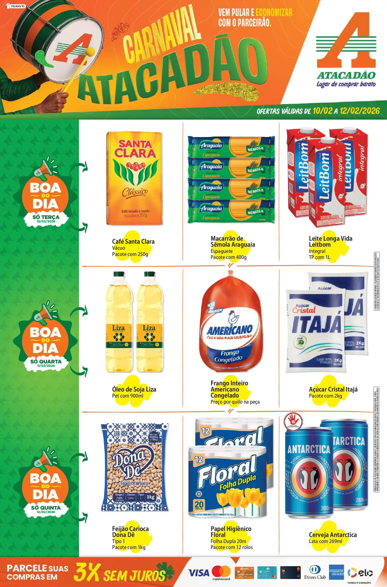 Pré-Visualização do folheto "Ofertas - TO" da loja Atacadão válido a partir de 10/02/2026