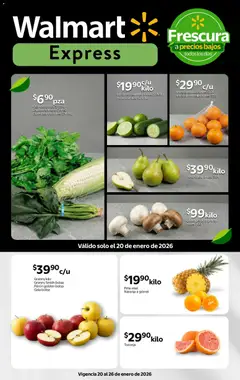 Vista previa las ofertas de la tienda Walmart Express - Folleto Frescura a precios bajos desde el 20/01/2026 