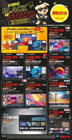  Vista previa del prospecto Black Friday del almacen Metro válida del 27/11/2025 al 03/01/2026 | Página: 1