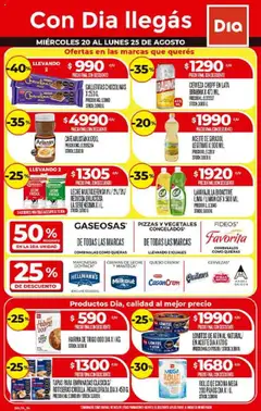 Vista previa del folleto de la tienda Dia válido desde el 20/08/2025 