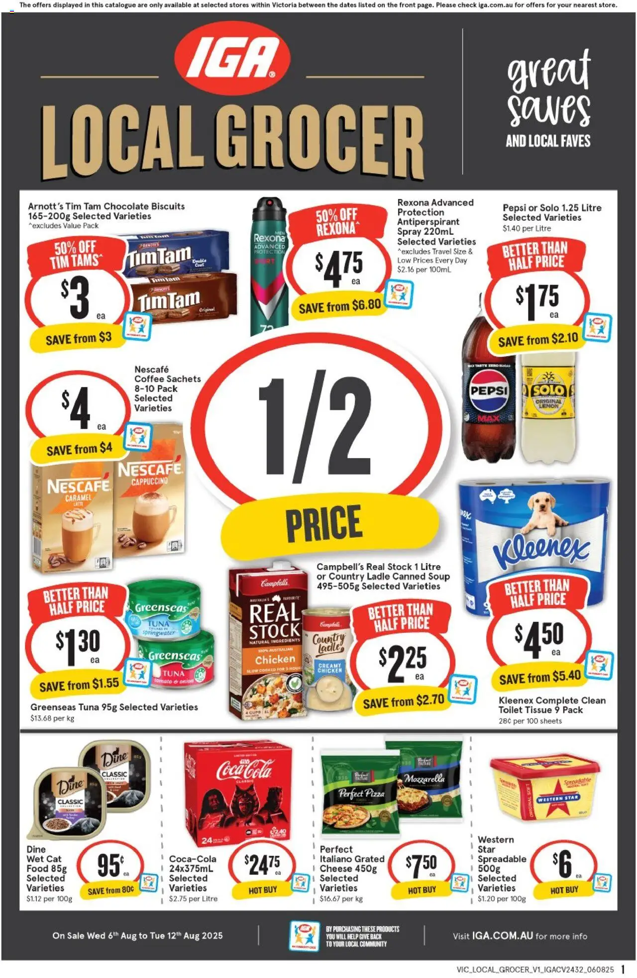 IGA catalogue valid from 06/08/2025 - page 1