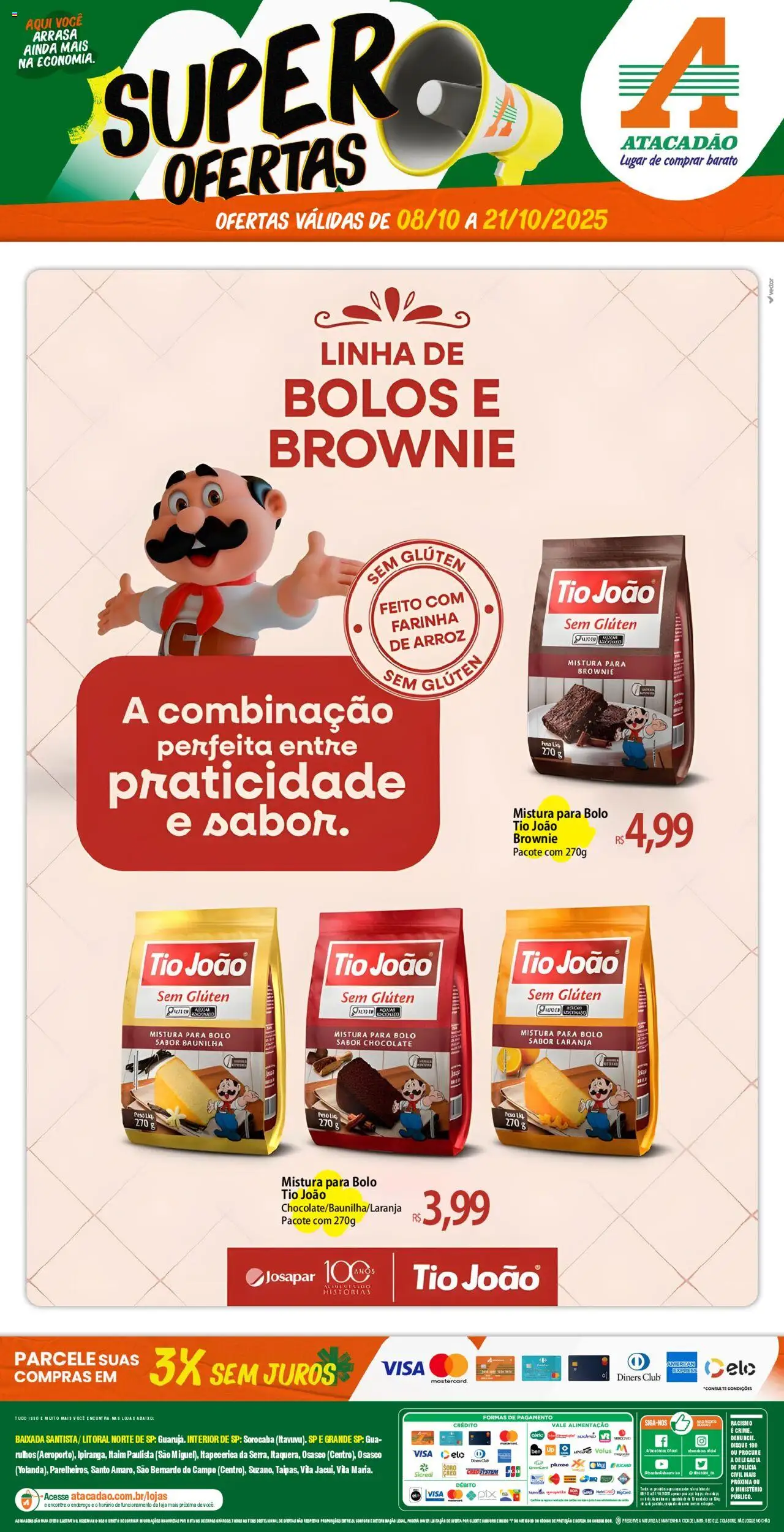 Atacadão folheto "Ofertas - SP" válido a partir de 08/10/2025 - número de página 1