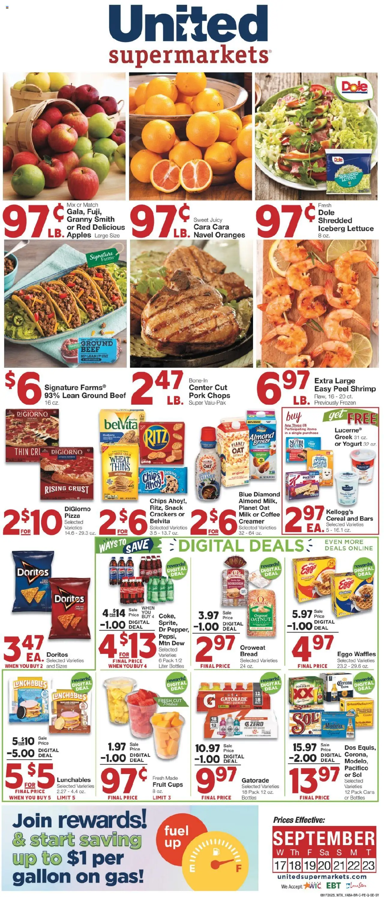 United Supermarkets Weekly Ad from 09/16/2025 - Flyer - Page number 1