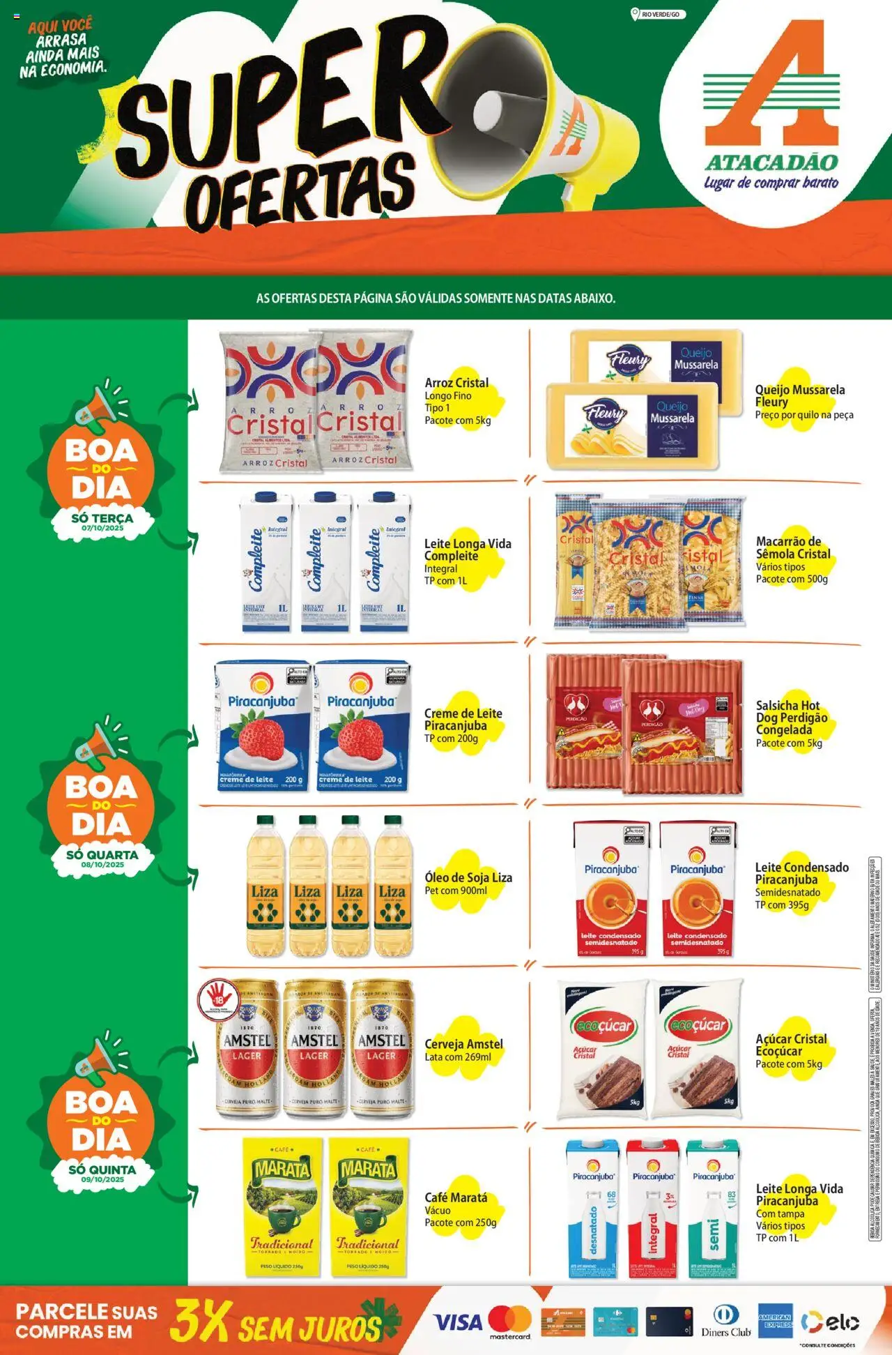 Atacadão folheto "Ofertas - GO" válido a partir de 07/10/2025 - número de página 1
