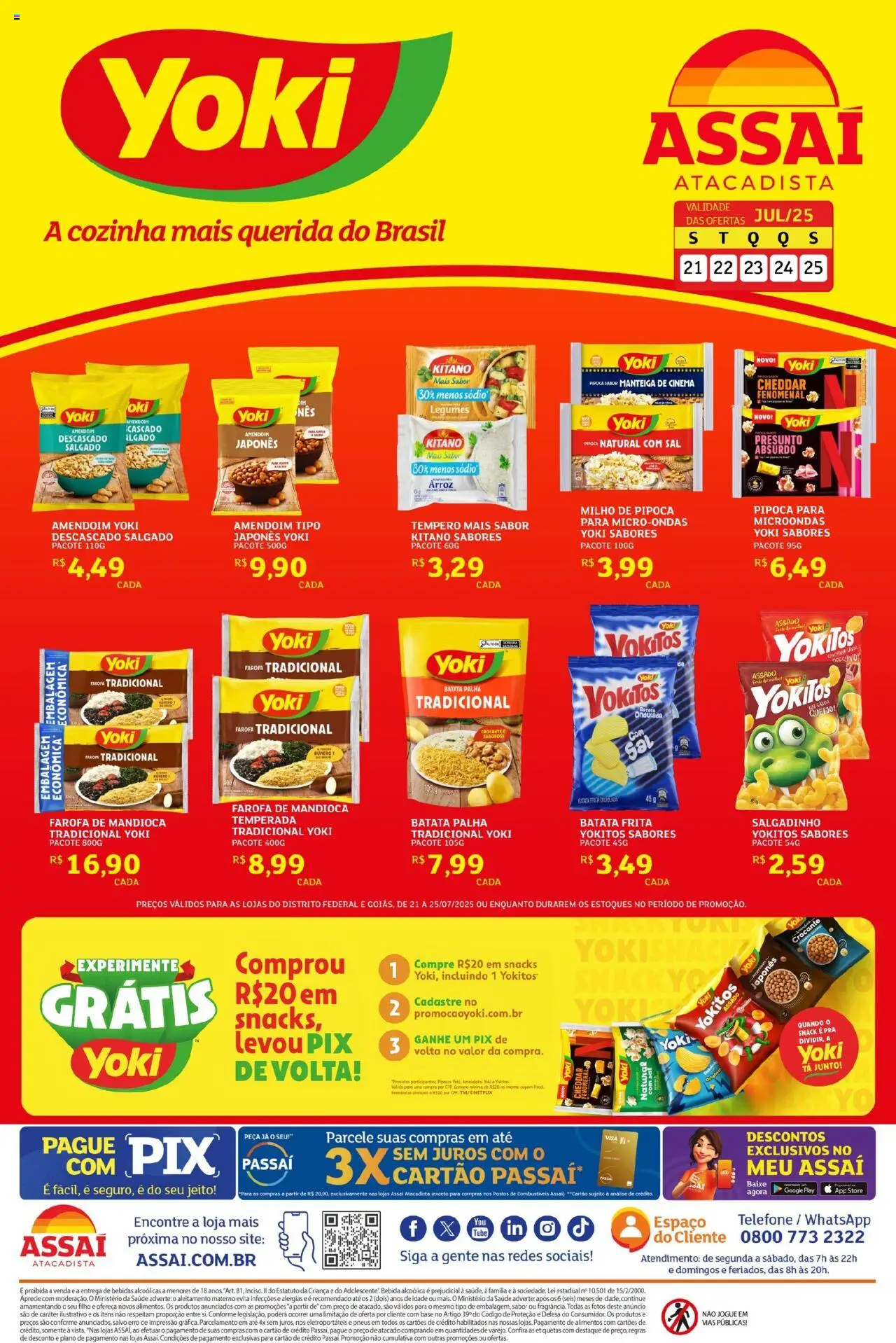Assaí Atacadista folheto "Encarte - DF" válido a partir de 21/07/2025 - número de página 1