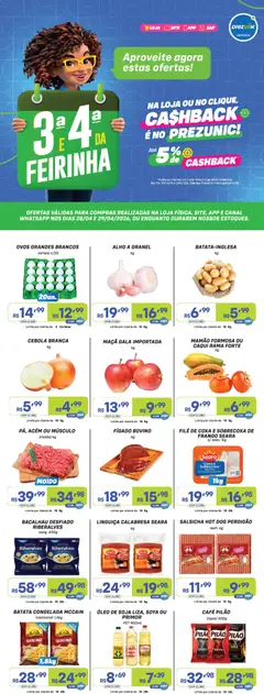 Pré-Visualização do folheto "Prezunic ofertas" da loja Prezunic válido a partir de 28/04/2026