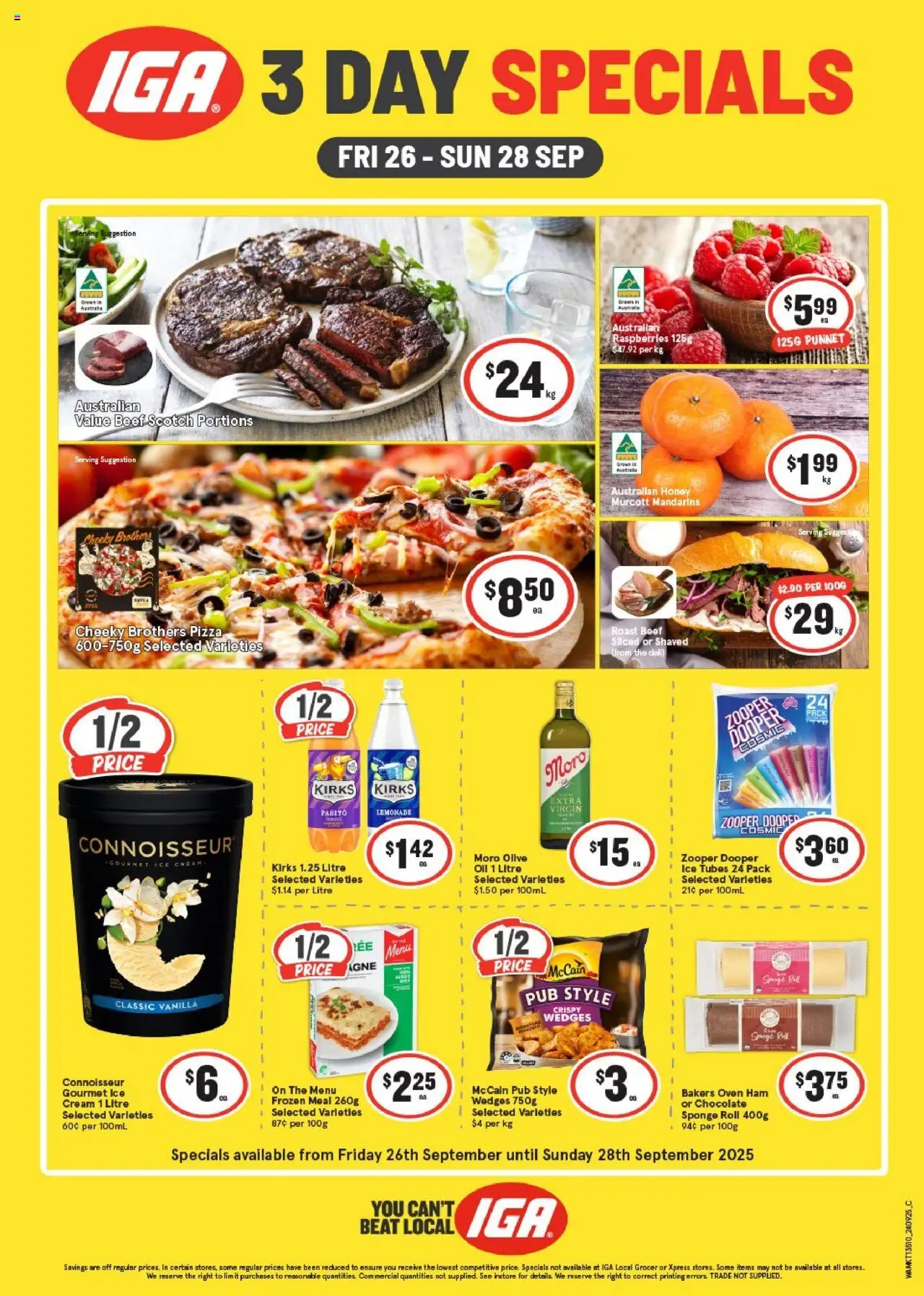 IGA catalogue valid from 26/09/2025 - page 1