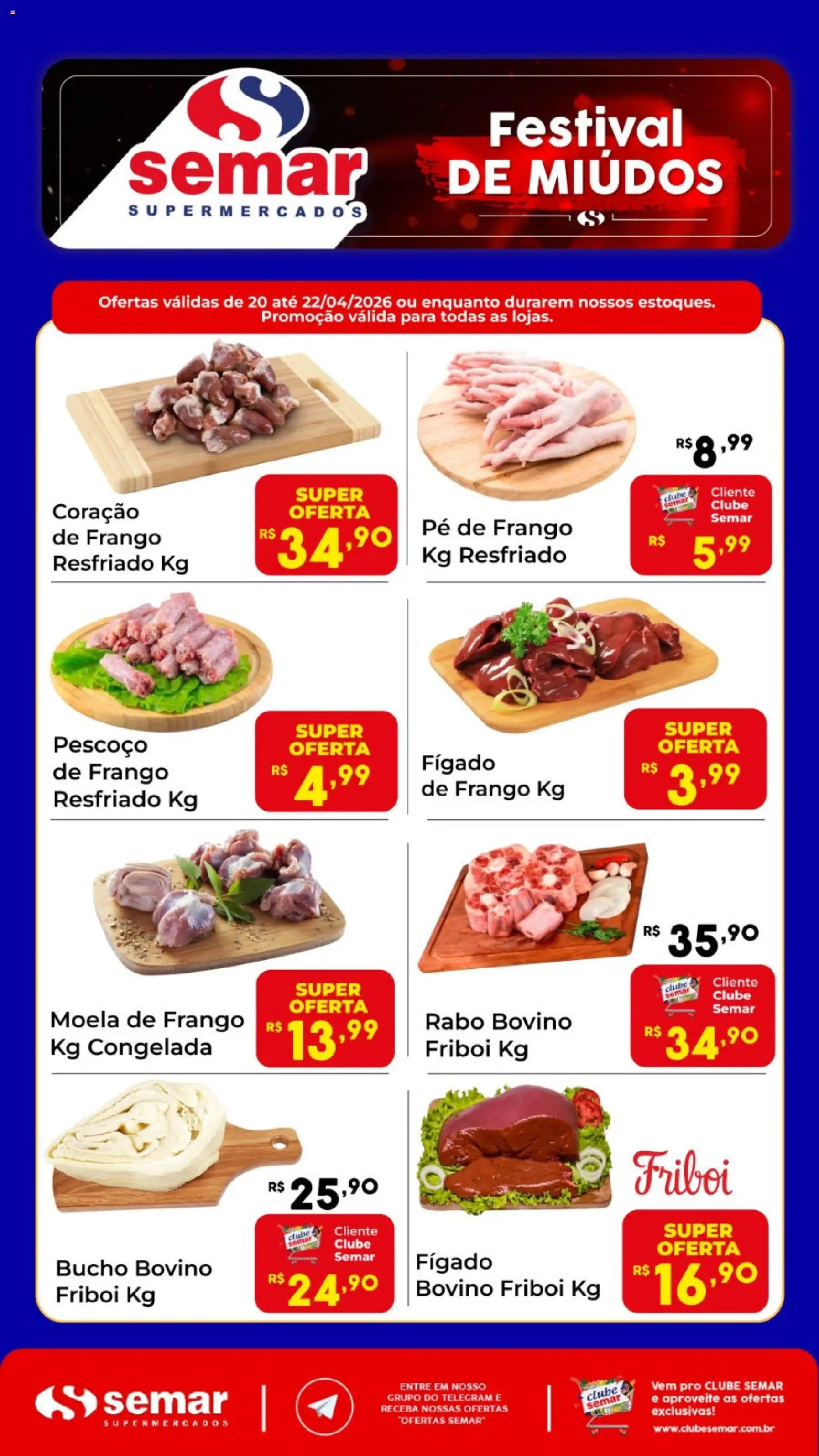 Pré-Visualização do folheto "Semar Supermercado ofertas Festival de Miúdos" da loja Semar Supermercado válido a partir de 20/04/2026