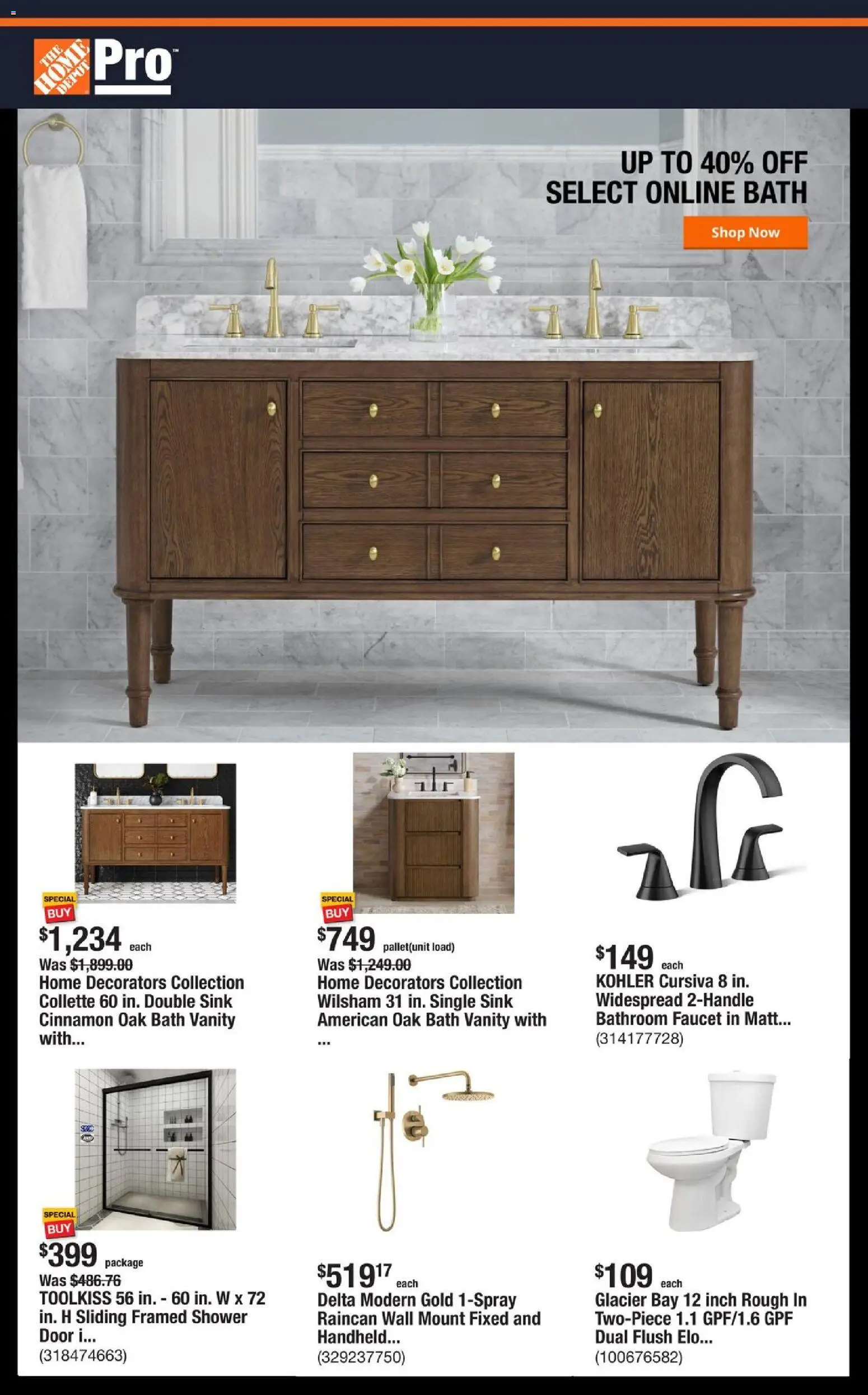 Home Depot Shop Pro Ad - FL from 10/27/2025 - Flyer - Page number 1