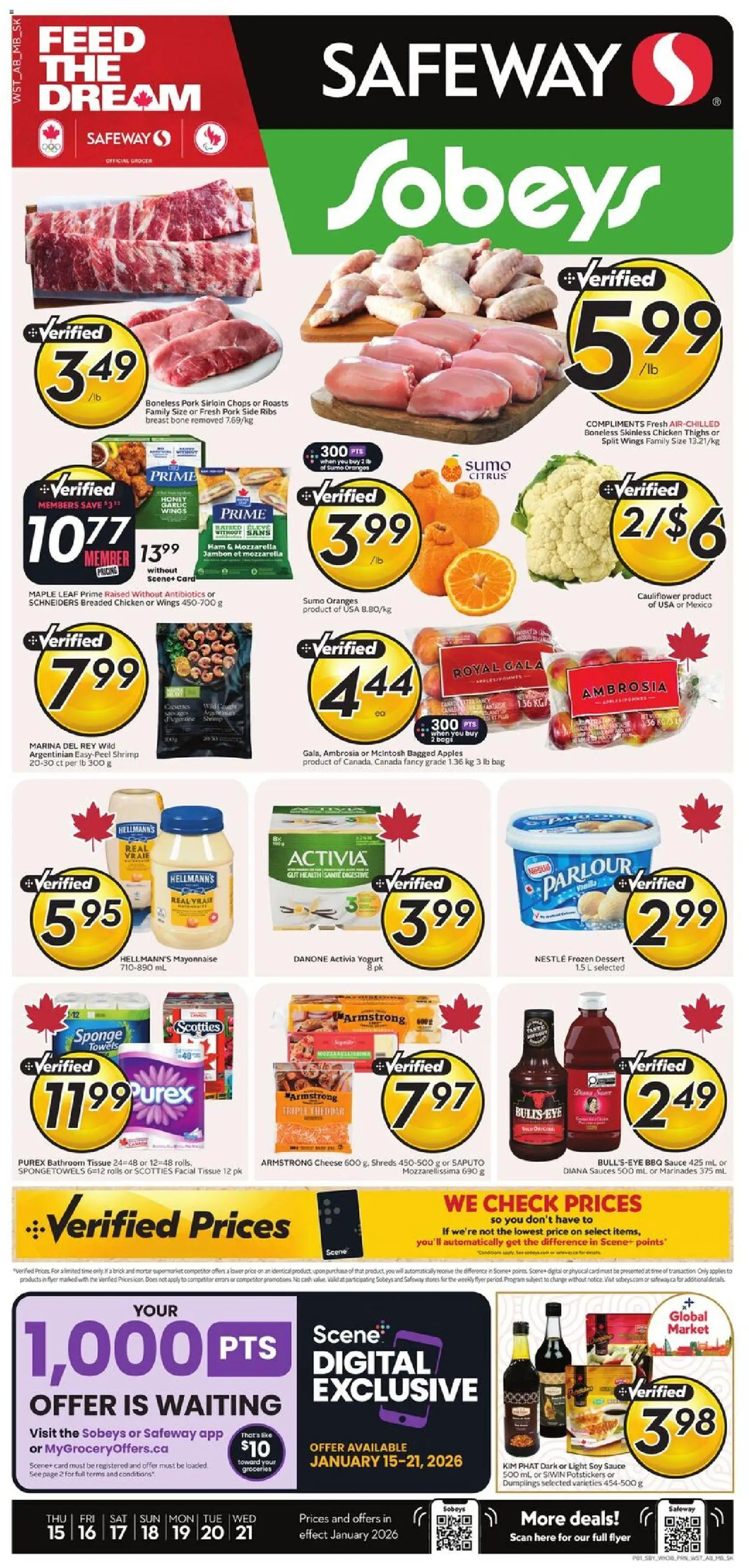 Preview of leaflet Weekly Flyer - MB from shop Safeway is valid from Jan 15, 2026