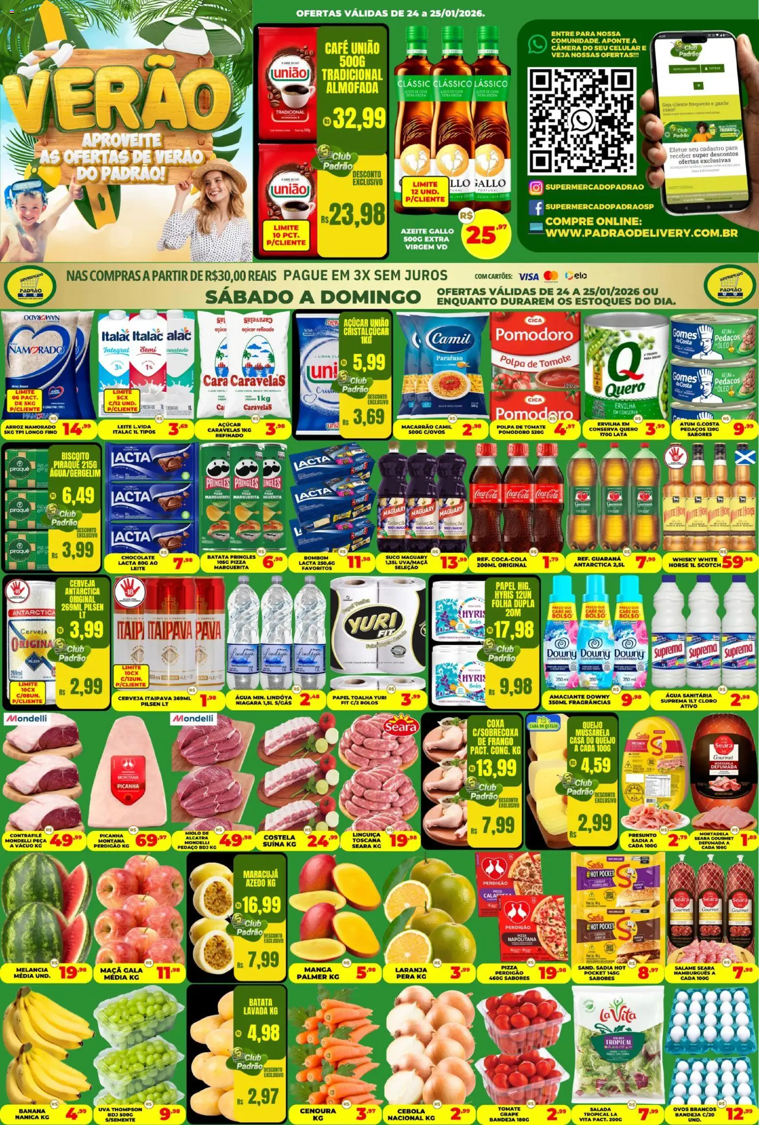 Pré-Visualização do folheto "Ofertas da semana" da loja Supermercado Padrão válido a partir de 24/01/2026