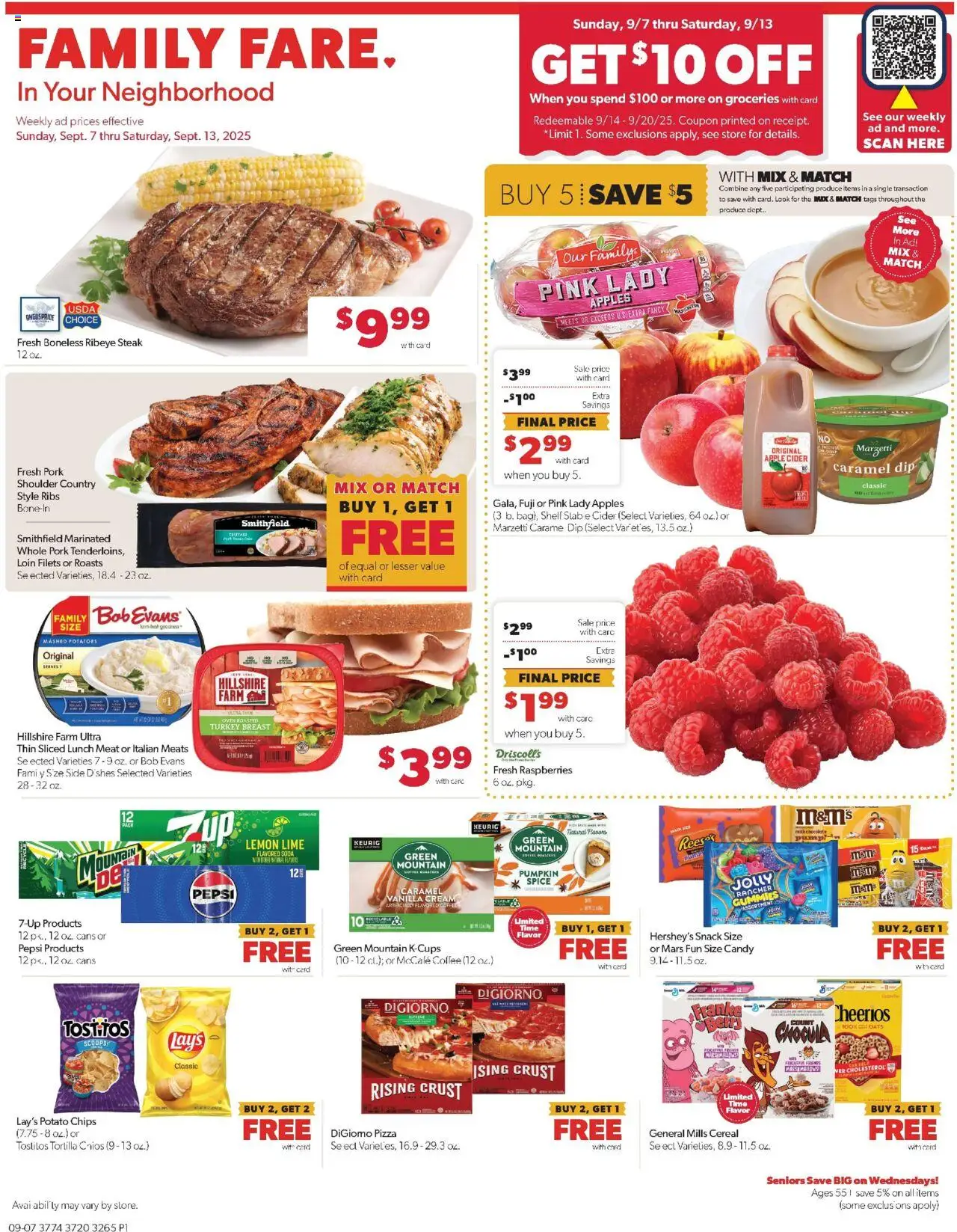 Family Fare Weekly Ad - IA from 09/07/2025 - Flyer - Page number 1