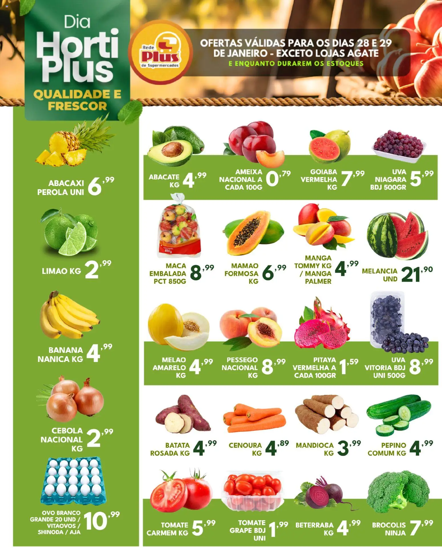 Pré-Visualização do folheto "Ofertas da semana" da loja Rede Plus Supermercados válido a partir de 28/01/2026