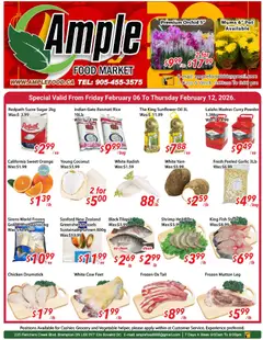 Preview of leaflet Weekly flyer / circulaire from shop Ample Food Market is valid from Feb 06, 2026
