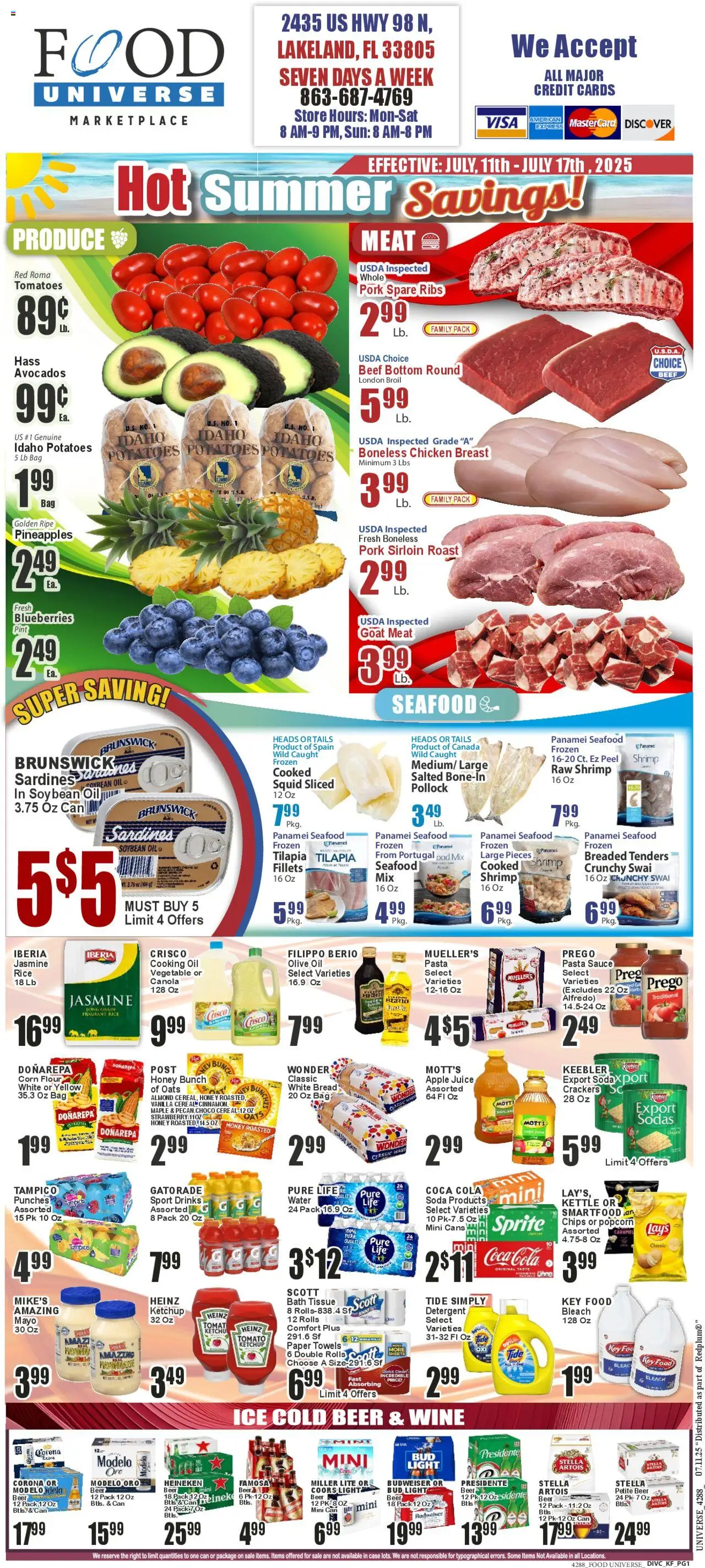 Food Universe Weekly Ad from 07/11/2025 - Flyer - Page number 1
