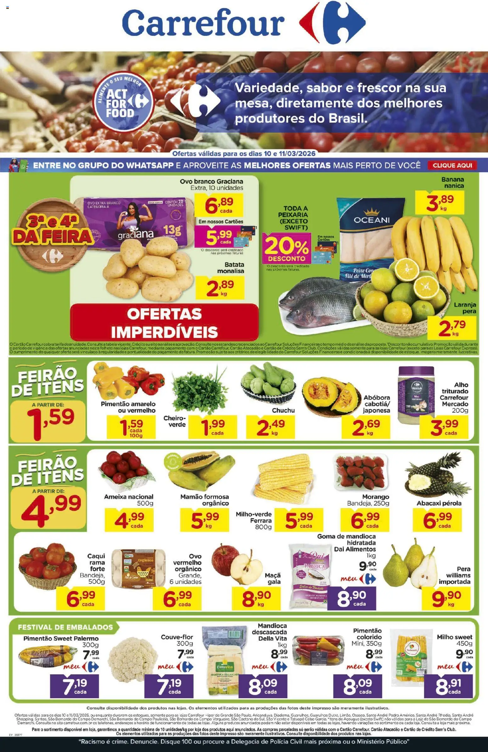 Pré-Visualização do folheto "Carrefour ofertas Feira" da loja Carrefour válido a partir de 10/03/2026