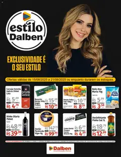 Pré-Visualização do folheto "Ofertas Agosto" da loja Supermercado Dalben válido a partir de 15/08/2025