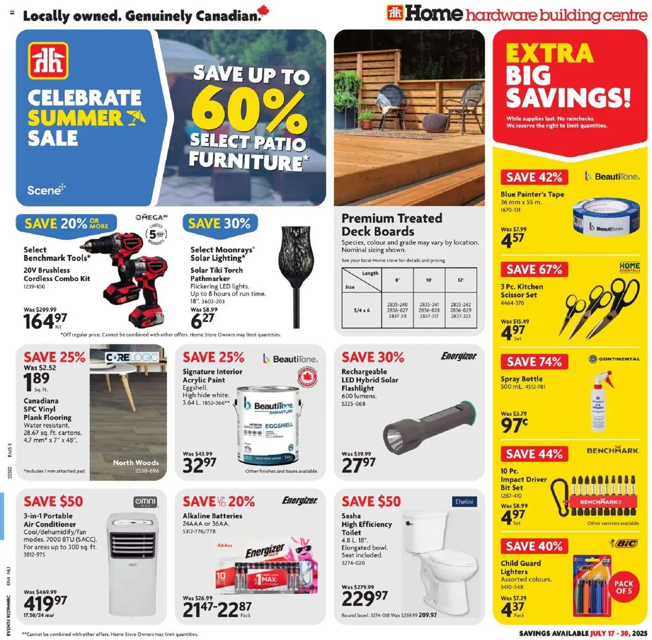 Home Hardware flyer valid from Jul 17, 2025 - page number 1