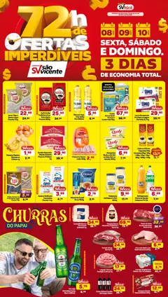 Pré-Visualização do folheto "Ofertas da semana" da loja Supermercados São Vicente válido a partir de 08/08/2025