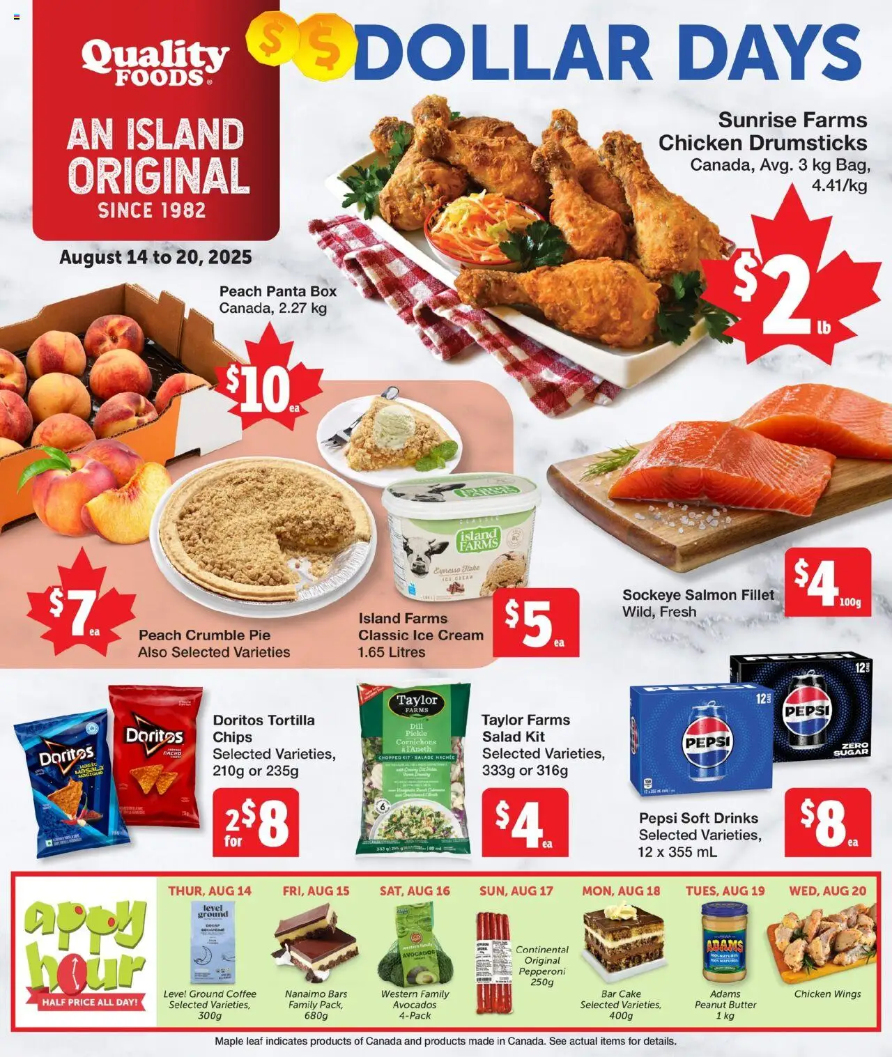 Quality Foods flyer valid from Aug 14, 2025 - page number 1