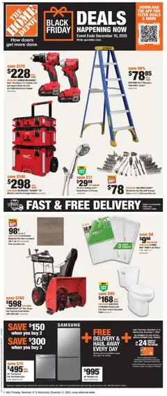 Preview of leaflet Weekly Flyer - AB from shop Home Depot is valid from Nov 27, 2025