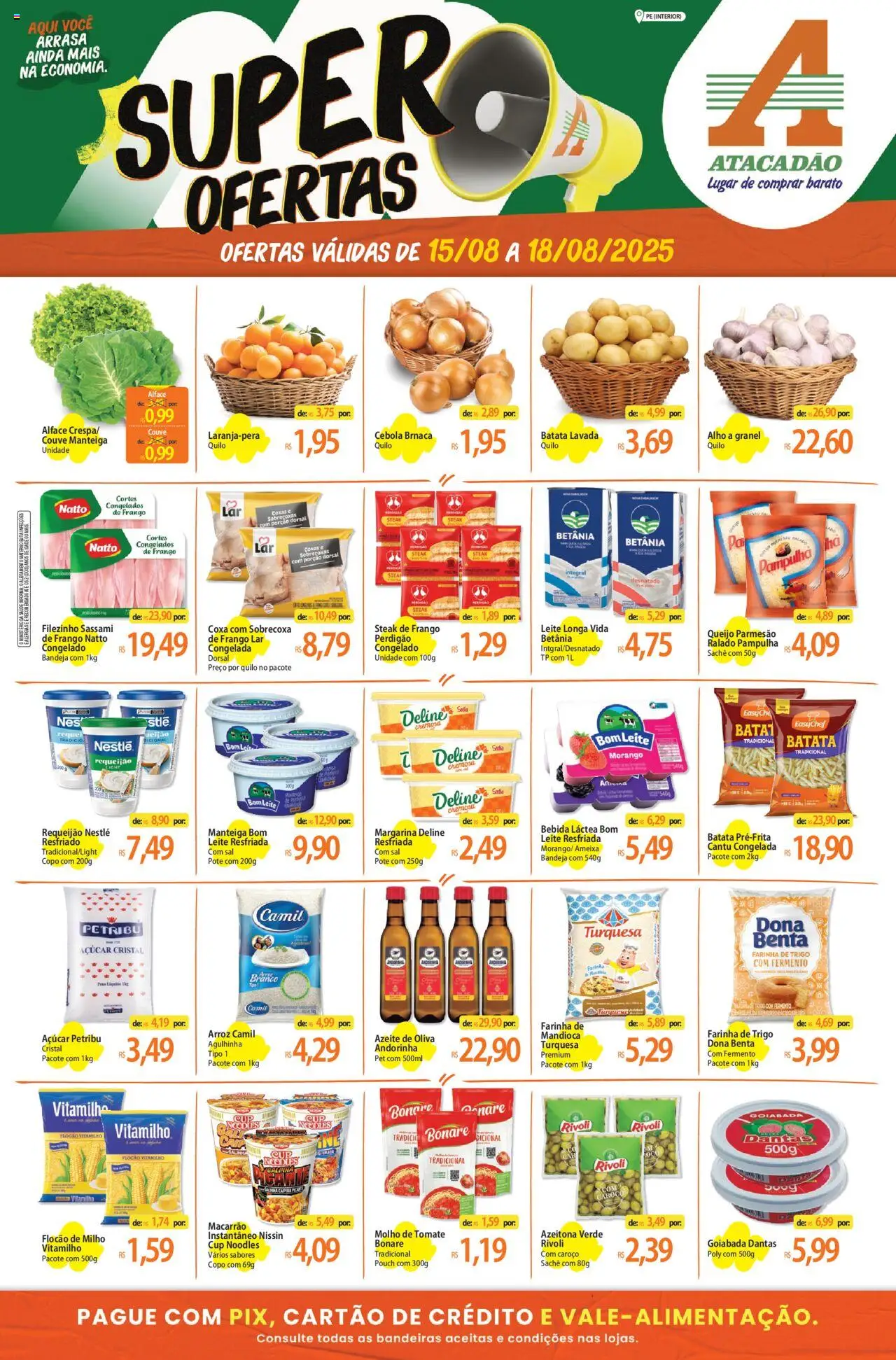 Atacadão folheto "Ofertas - PE" válido a partir de 15/08/2025 - número de página 1