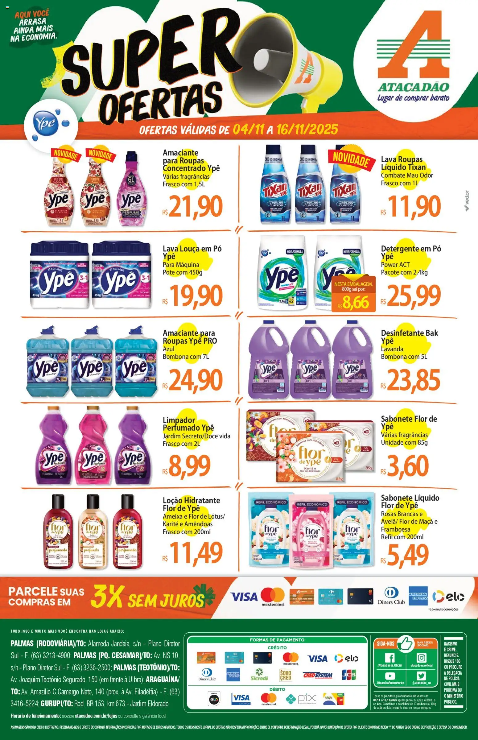 Pré-Visualização do folheto "Ofertas - TO" da loja Atacadão válido a partir de 04/11/2025