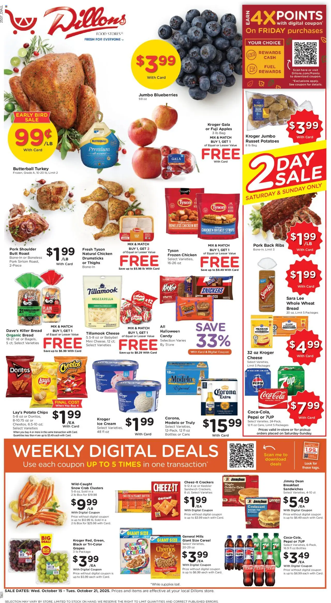 Dillons Weekly Ad from 10/15/2025 - Flyer - Page number 1