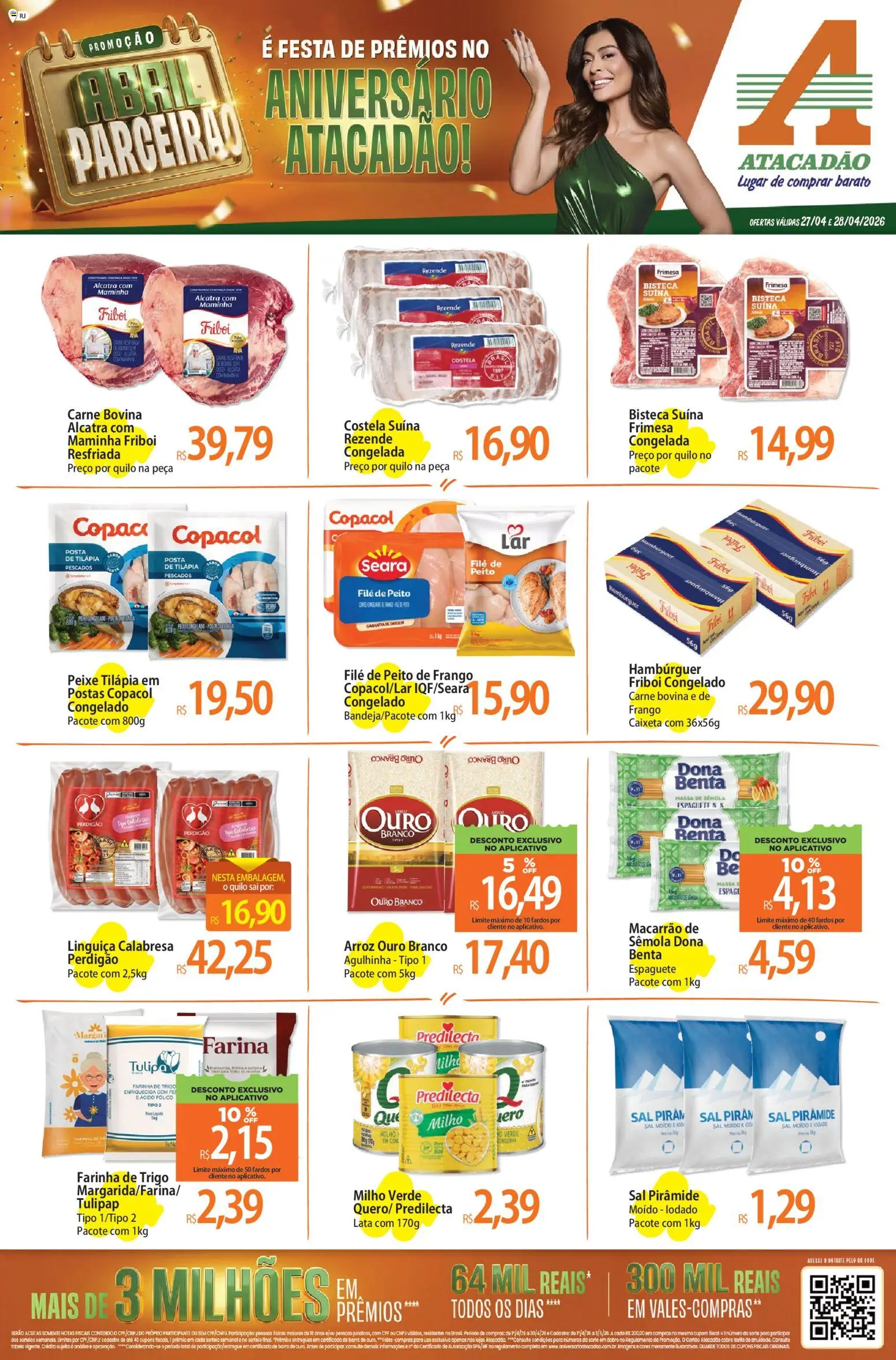 Pré-Visualização do folheto "Atacadão ofertas - RJ" da loja Atacadão válido a partir de 27/04/2026