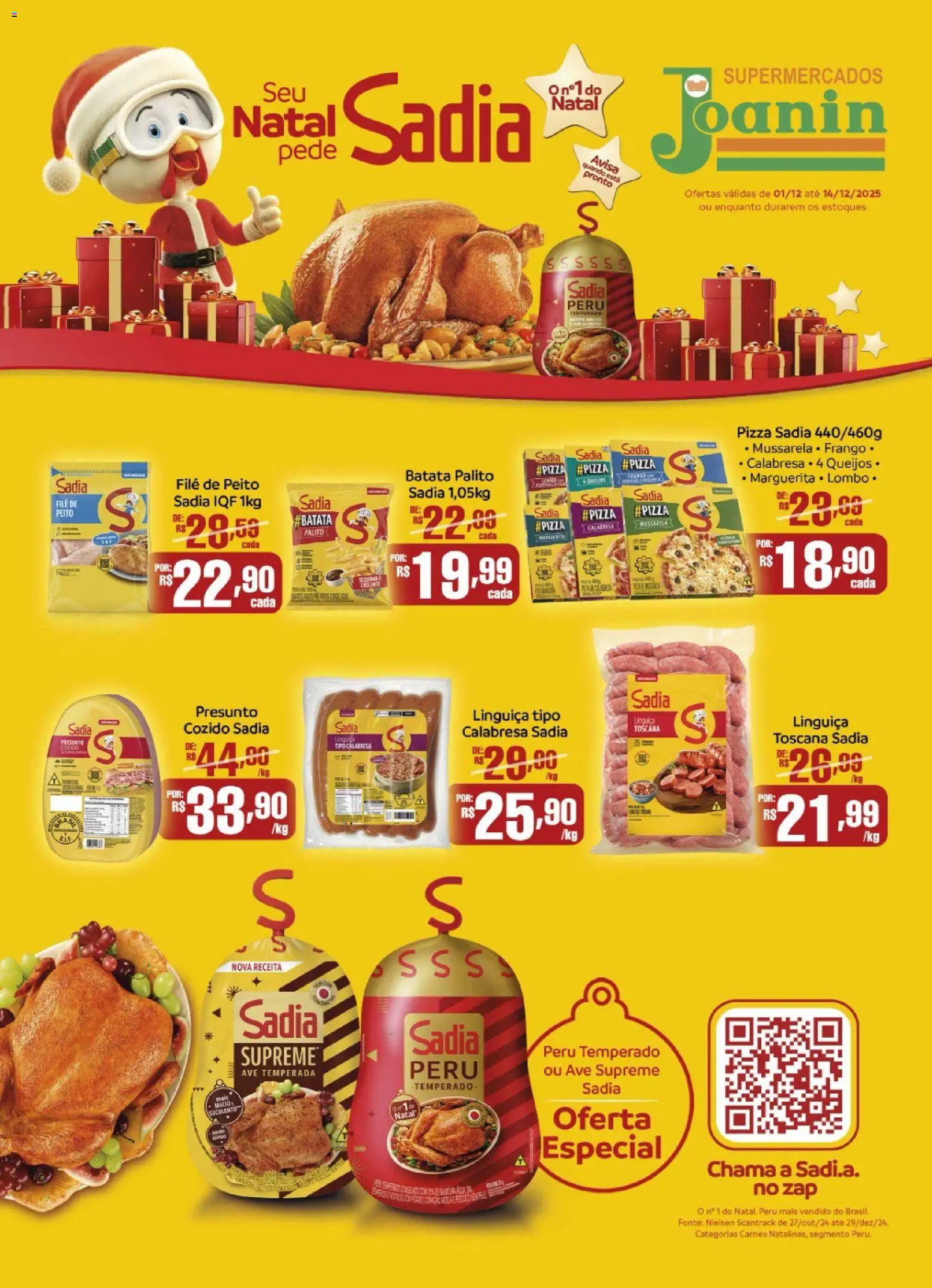 Pré-Visualização do folheto "Ofertas BRF" da loja Supermercados Joanin válido a partir de 01/12/2025