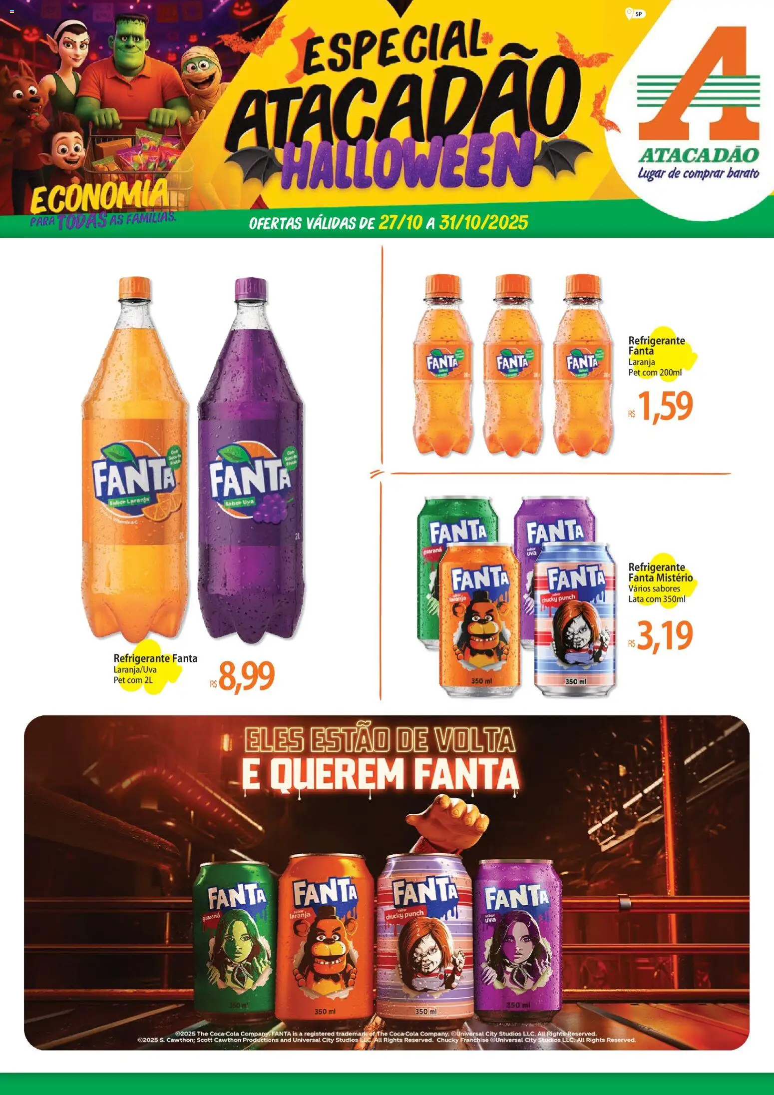 Atacadão folheto "Ofertas - SP" válido a partir de 27/10/2025 - número de página 1
