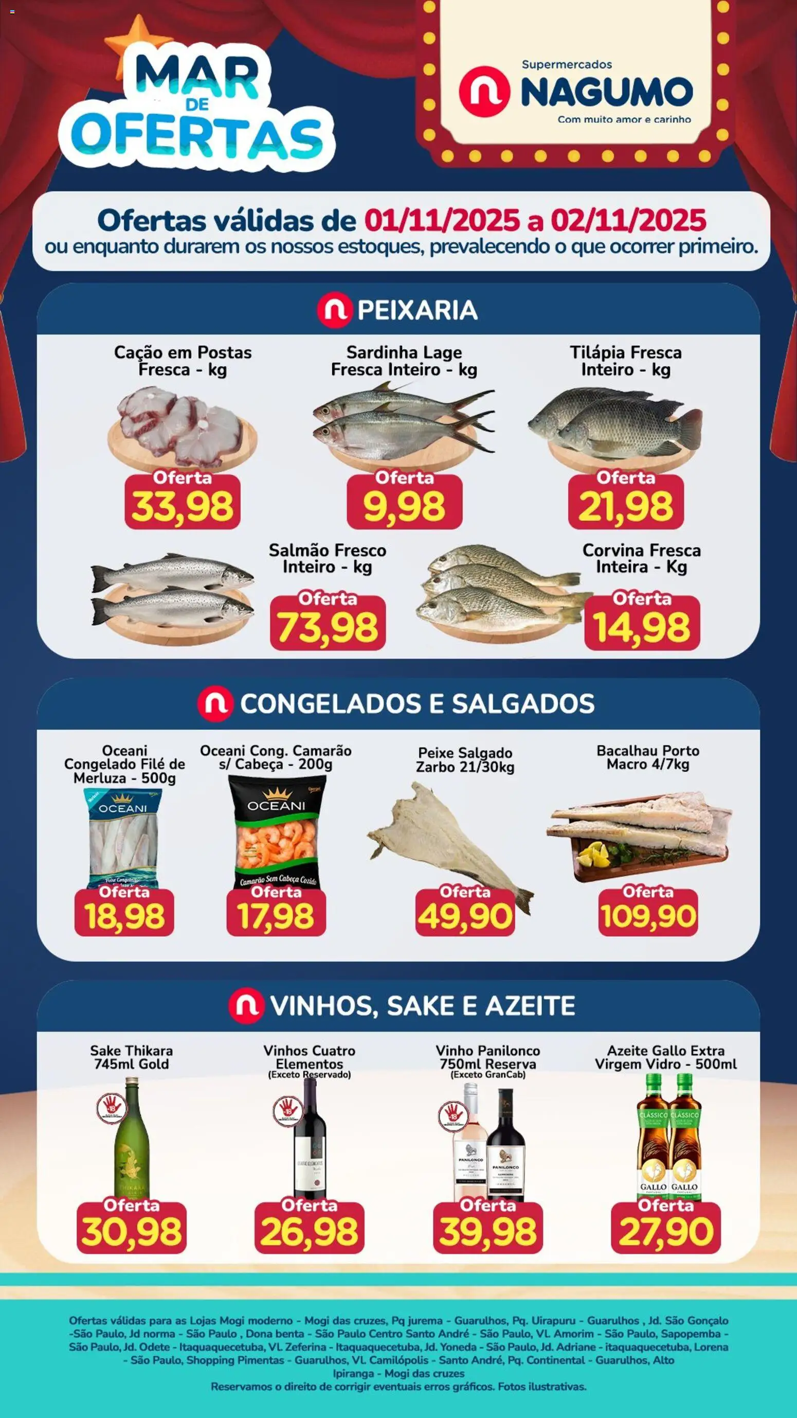 Pré-Visualização do folheto "Ofertas da semana" da loja Nagumo válido a partir de 01/11/2025