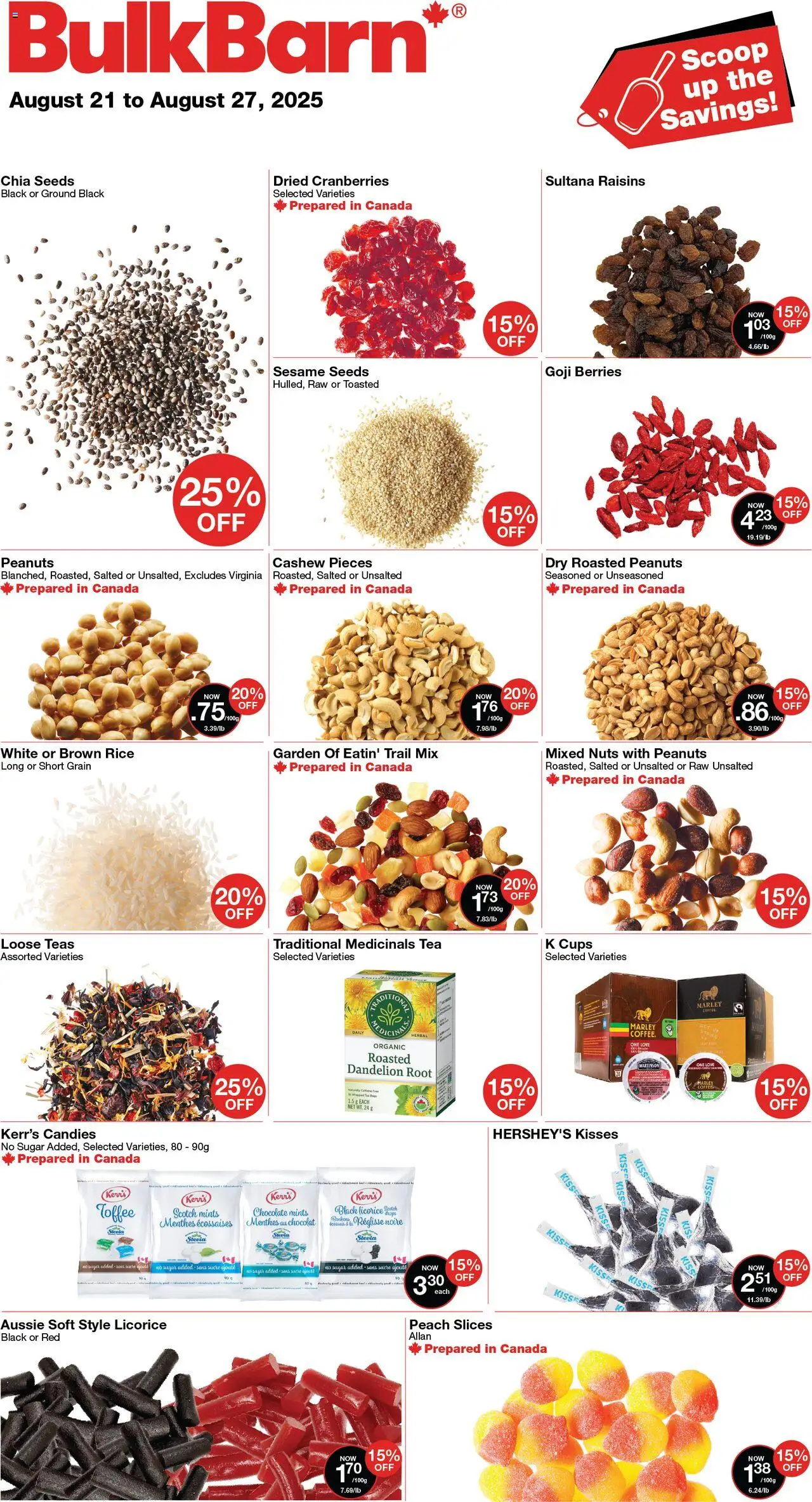 Bulk Barn flyer valid from Aug 21, 2025 - page number 1