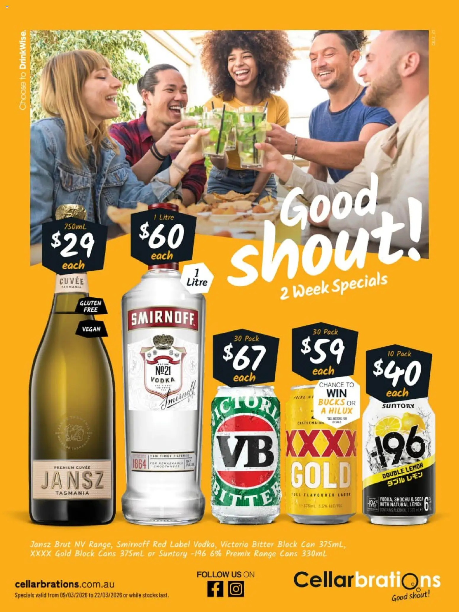 Preview of catalogue Cellarbrations catalogue QLD from shop Cellarbrations valid 09/03/2026