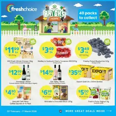 Preview of catalogue Catalogue from shop FreshChoice valid 23 Feb 2026