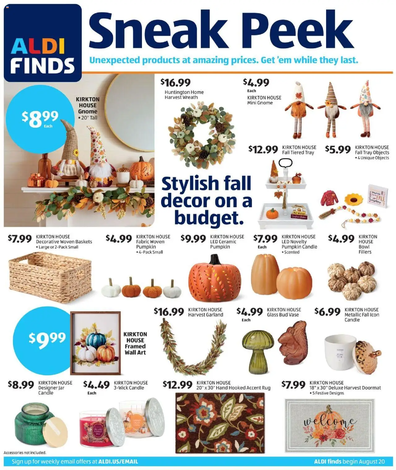 Aldi Weekly Ad from 08/20/2025 - Flyer, Sales ad - Page number 1
