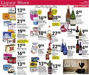 Ad Preview of Cash Wise Weekly Liquor from 11/19/2025