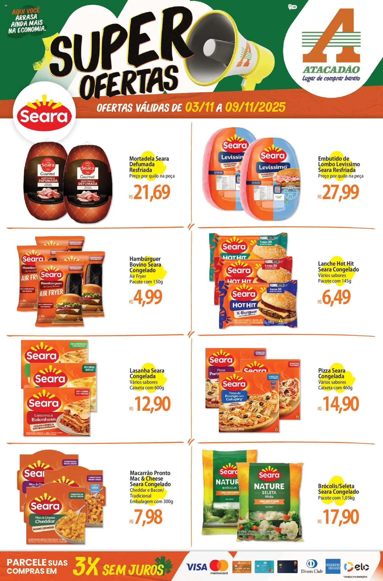 Pré-Visualização do folheto "Ofertas - CE" da loja Atacadão válido a partir de 03/11/2025