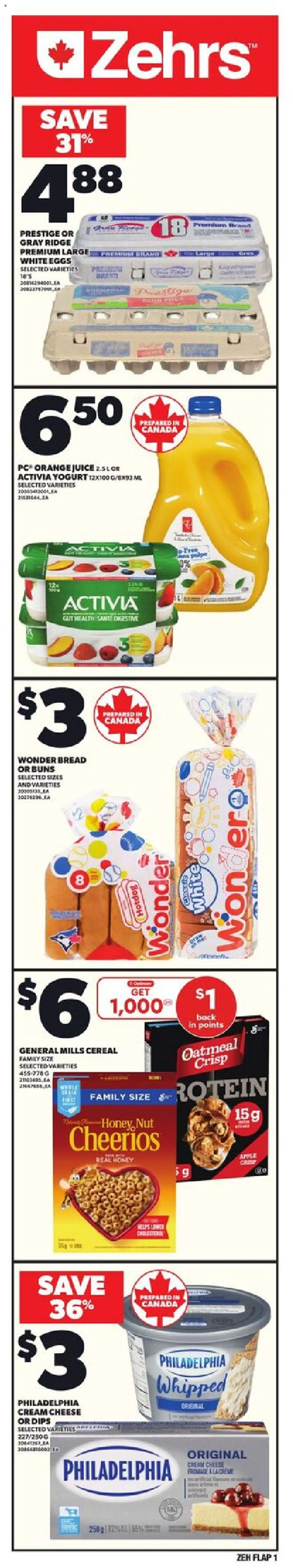Preview of leaflet Weekly flyer / circulaire from shop Zehrs is valid from Sep 18, 2025