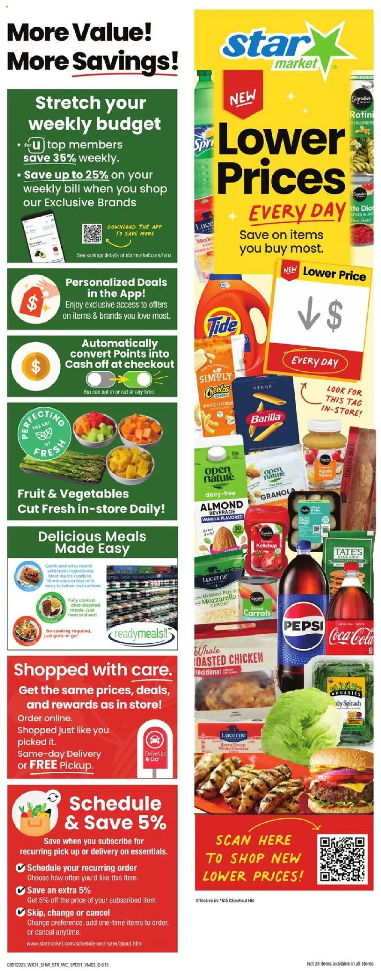 Star Market Weekly Ad from 08/01/2025 - Flyer - Page number 1