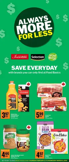 Preview of leaflet More for Less - Cornwall from shop Food Basics is valid from Feb 26, 2026