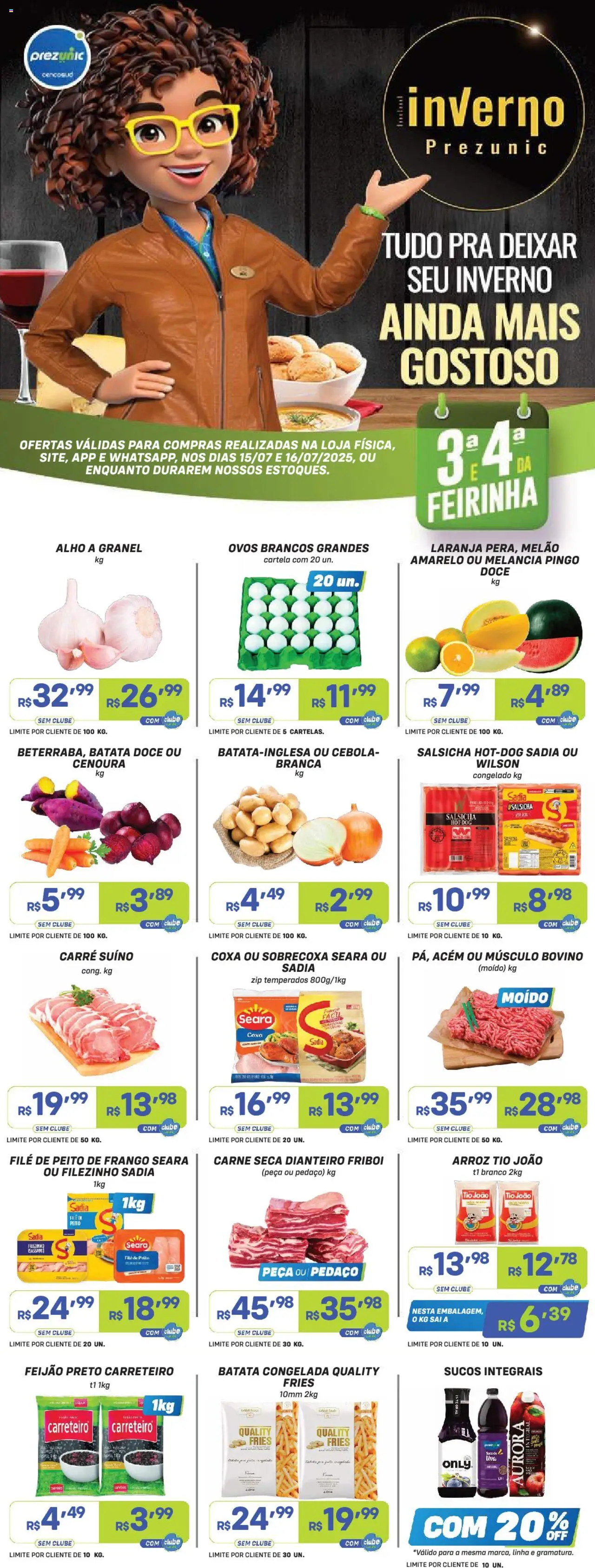 Prezunic folheto "Encarte" válido a partir de 15/07/2025 - número de página 1