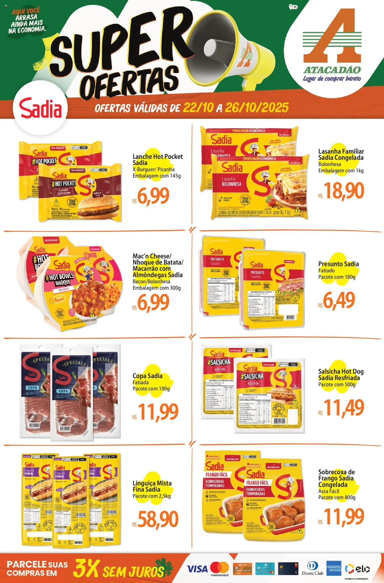 Atacadão folheto "Ofertas - RS" válido a partir de 22/10/2025 - número de página 1