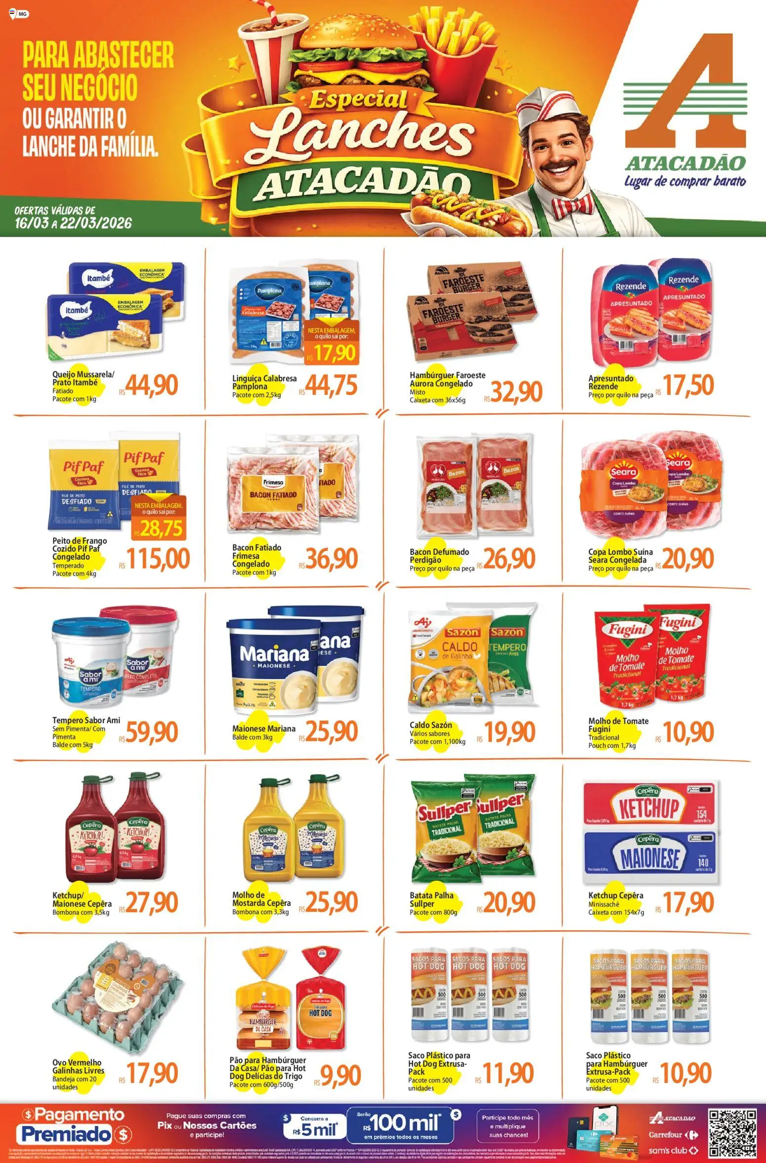 Pré-Visualização do folheto "Atacadão ofertas - MG" da loja Atacadão válido a partir de 16/03/2026