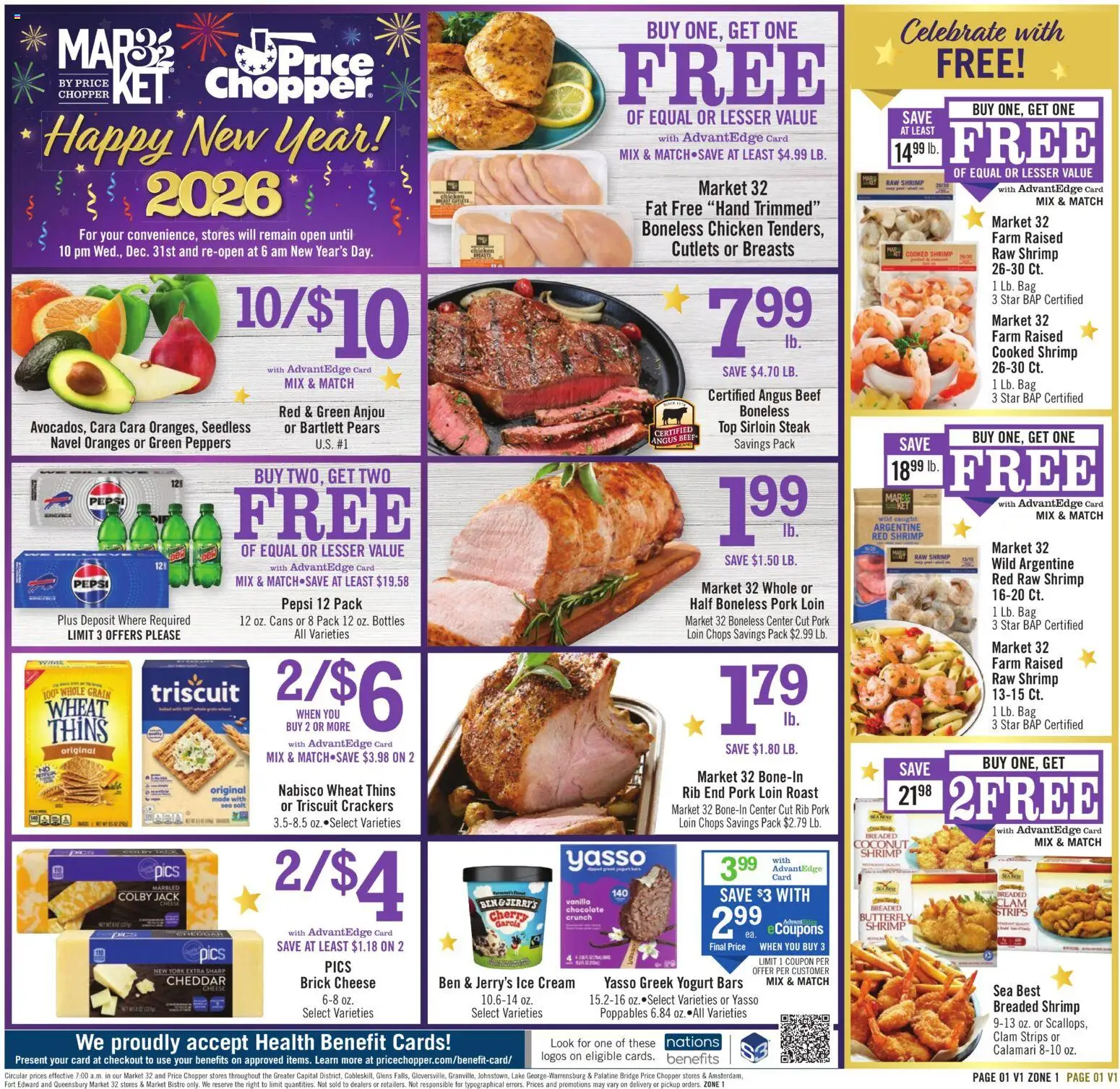 Ad Preview of Price Chopper Weekly Ad from 12/28/2025