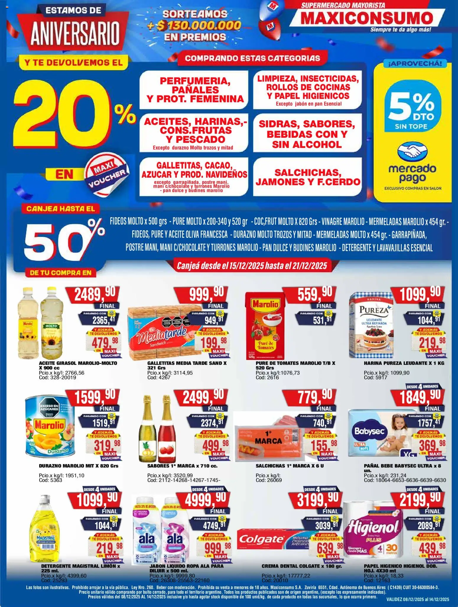 Vista previa del folleto de la tienda Maxiconsumo válido desde el 15/12/2025 
