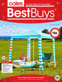 Preview of catalogue BestBuys - Fun in the Sun from shop Coles valid 19/12/2025
