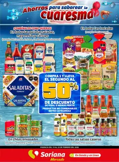 Vista previa las ofertas de la tienda Soriana - Fin de Semana Mercado: BCS, Son y Sin desde el 19/02/2026 
