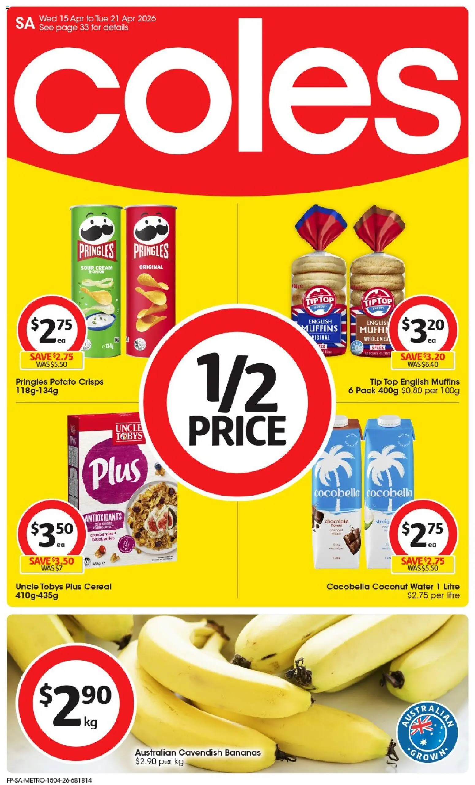 Preview of catalogue Coles catalogue SA from shop Coles valid 15/04/2026
